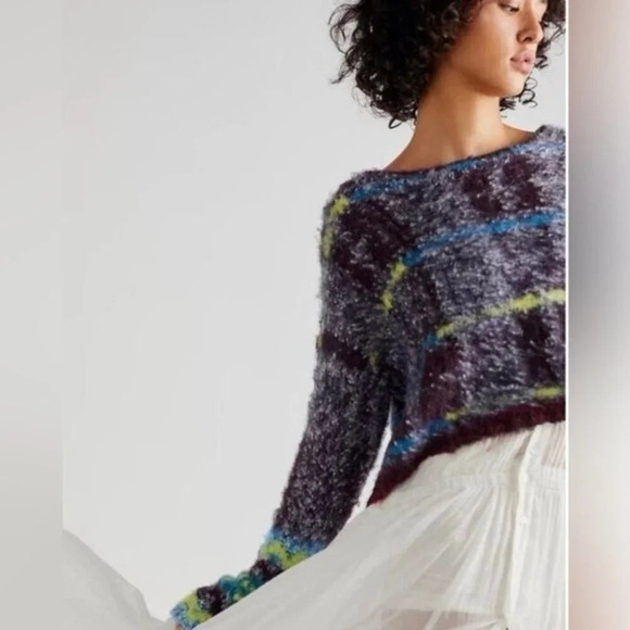 Free Peopled Cropped Oversized Emerson Sweater  NWT - Picture 7 of 13